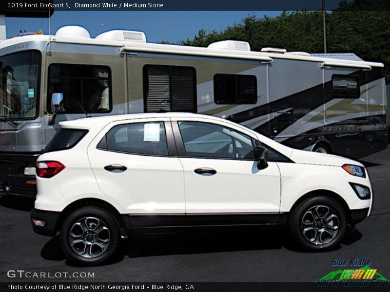 Diamond White / Medium Stone 2019 Ford EcoSport S