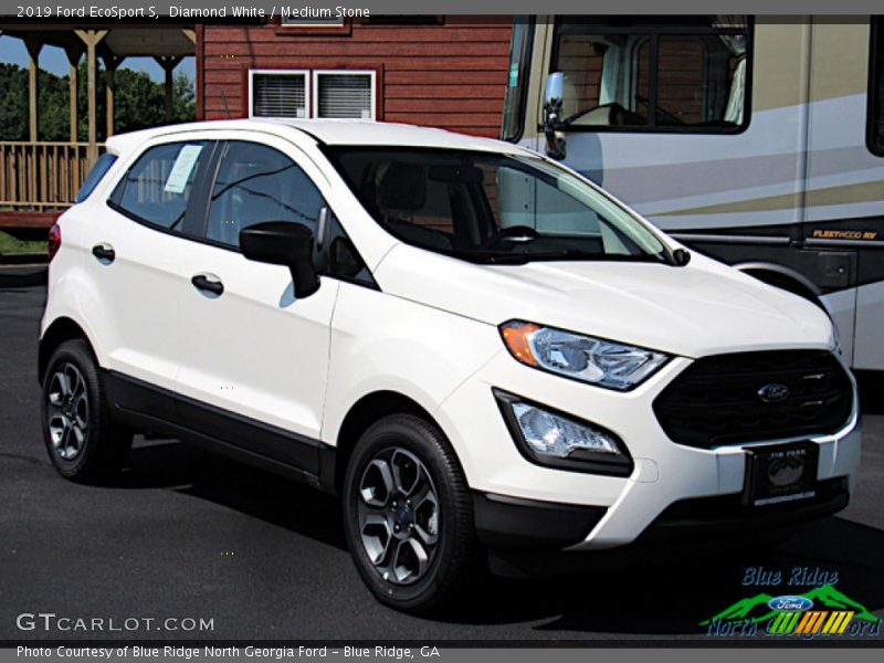Diamond White / Medium Stone 2019 Ford EcoSport S