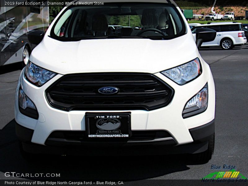 Diamond White / Medium Stone 2019 Ford EcoSport S