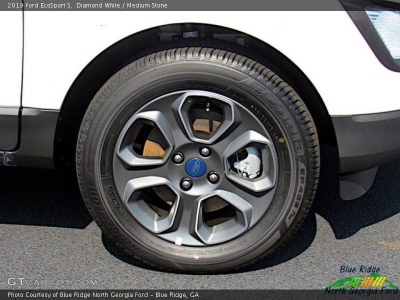 Diamond White / Medium Stone 2019 Ford EcoSport S