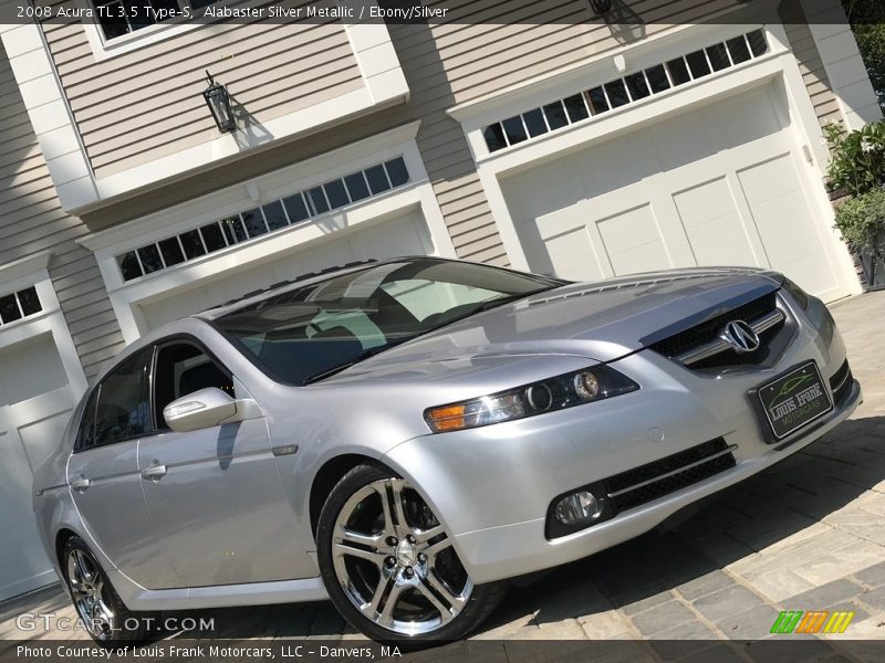 Alabaster Silver Metallic / Ebony/Silver 2008 Acura TL 3.5 Type-S