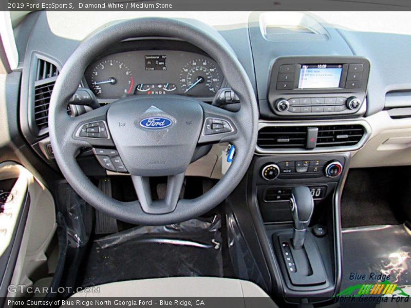 Diamond White / Medium Stone 2019 Ford EcoSport S