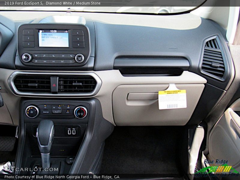 Diamond White / Medium Stone 2019 Ford EcoSport S
