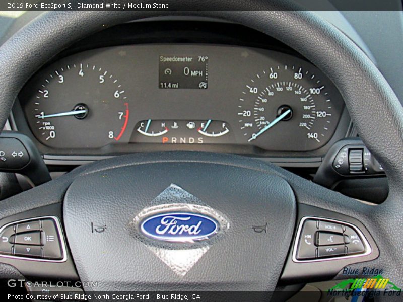 Diamond White / Medium Stone 2019 Ford EcoSport S