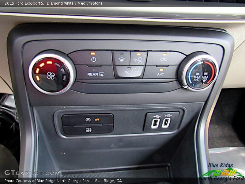 Diamond White / Medium Stone 2019 Ford EcoSport S