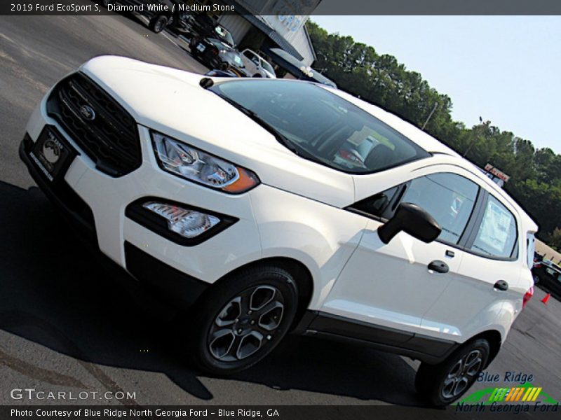 Diamond White / Medium Stone 2019 Ford EcoSport S