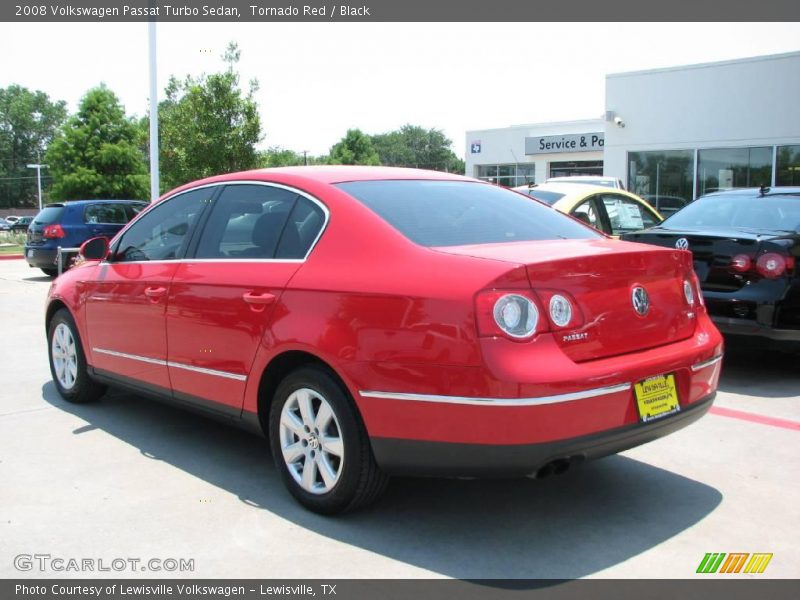 Tornado Red / Black 2008 Volkswagen Passat Turbo Sedan