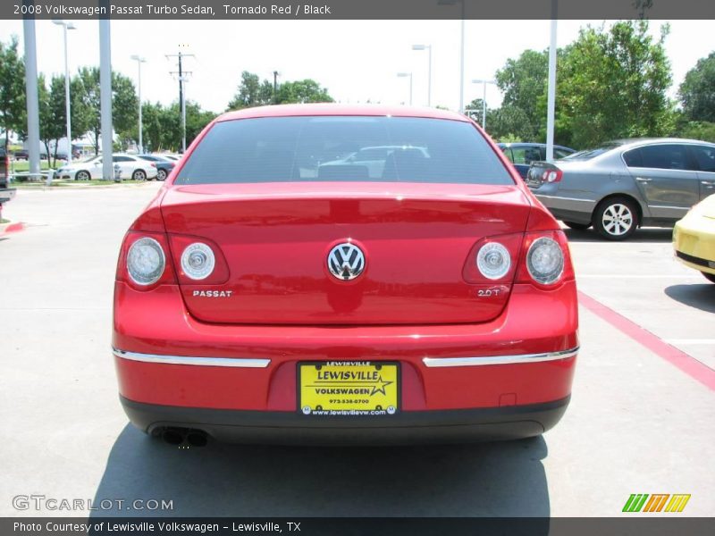 Tornado Red / Black 2008 Volkswagen Passat Turbo Sedan