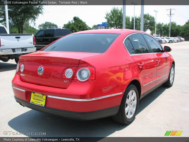 Tornado Red / Black 2008 Volkswagen Passat Turbo Sedan