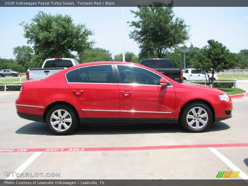 Tornado Red / Black 2008 Volkswagen Passat Turbo Sedan
