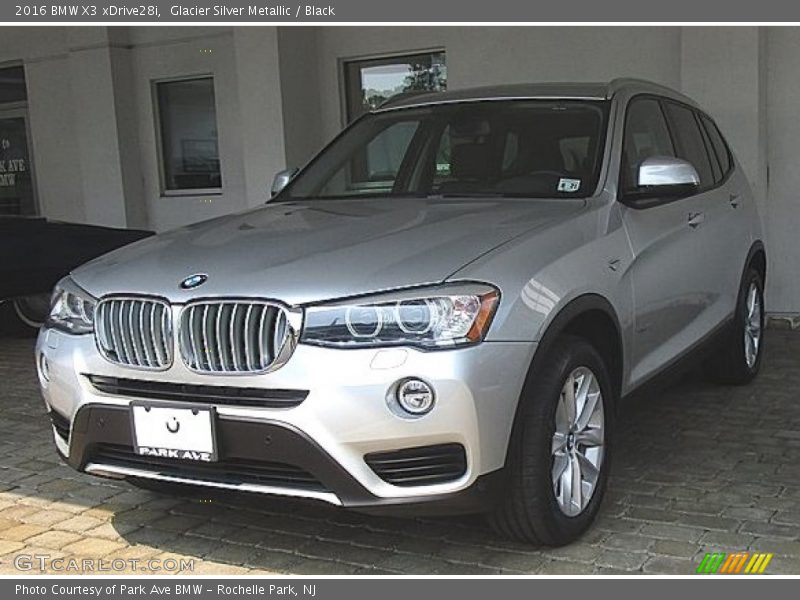 Glacier Silver Metallic / Black 2016 BMW X3 xDrive28i