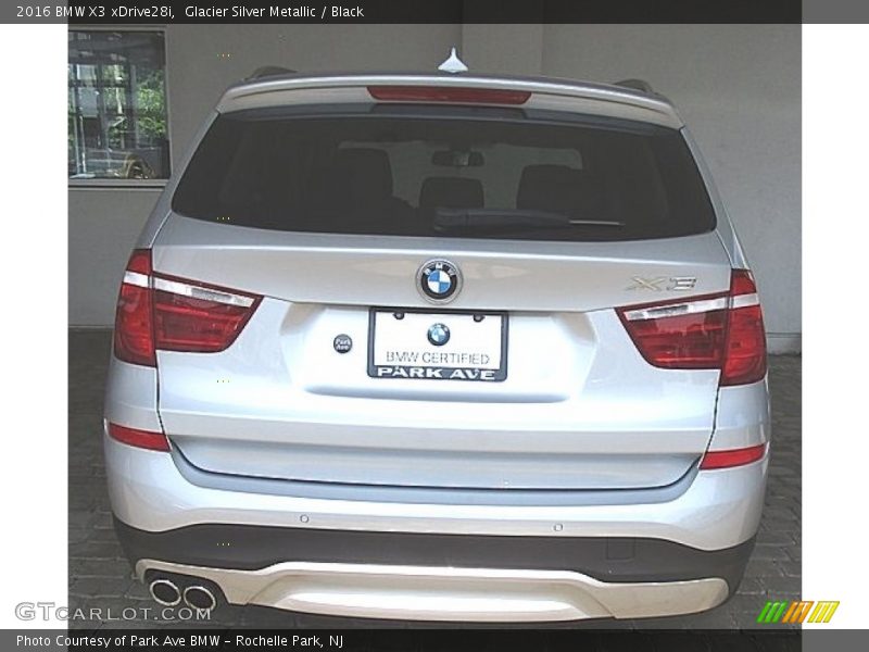Glacier Silver Metallic / Black 2016 BMW X3 xDrive28i