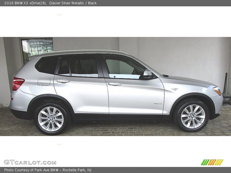 Glacier Silver Metallic / Black 2016 BMW X3 xDrive28i