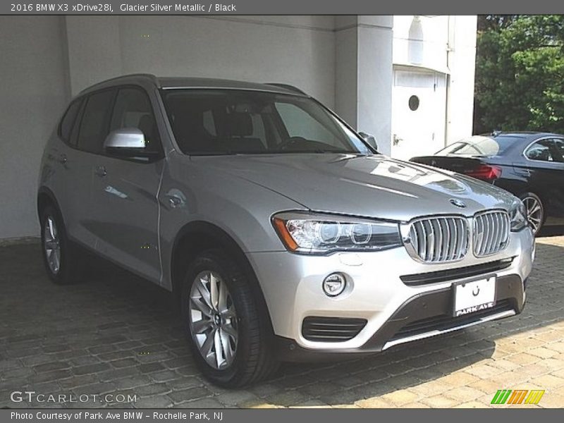 Glacier Silver Metallic / Black 2016 BMW X3 xDrive28i