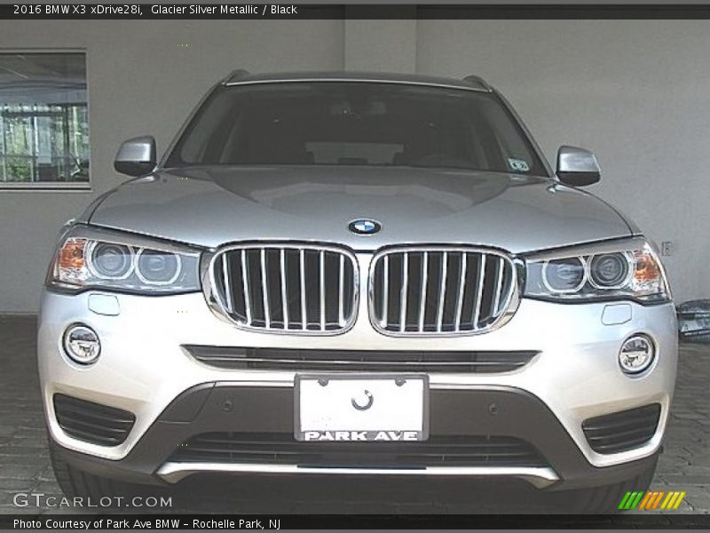 Glacier Silver Metallic / Black 2016 BMW X3 xDrive28i