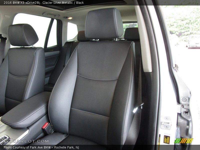 Glacier Silver Metallic / Black 2016 BMW X3 xDrive28i
