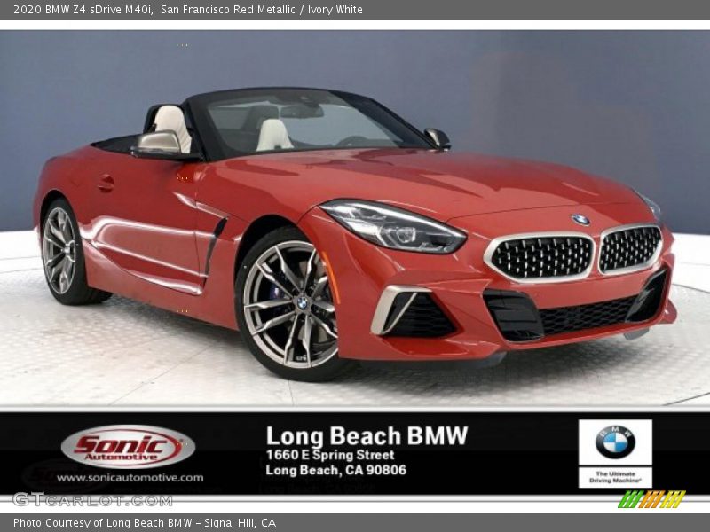 San Francisco Red Metallic / Ivory White 2020 BMW Z4 sDrive M40i