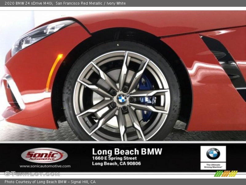 San Francisco Red Metallic / Ivory White 2020 BMW Z4 sDrive M40i