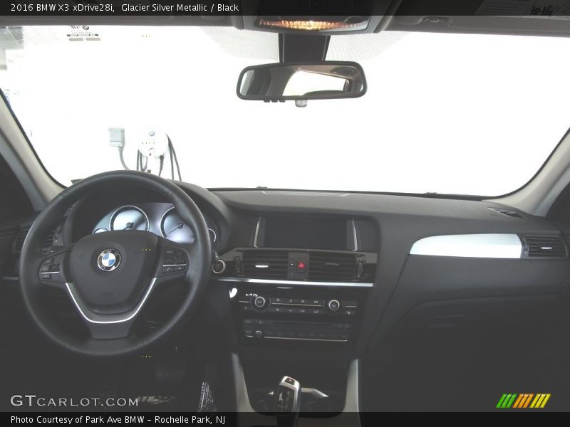 Glacier Silver Metallic / Black 2016 BMW X3 xDrive28i