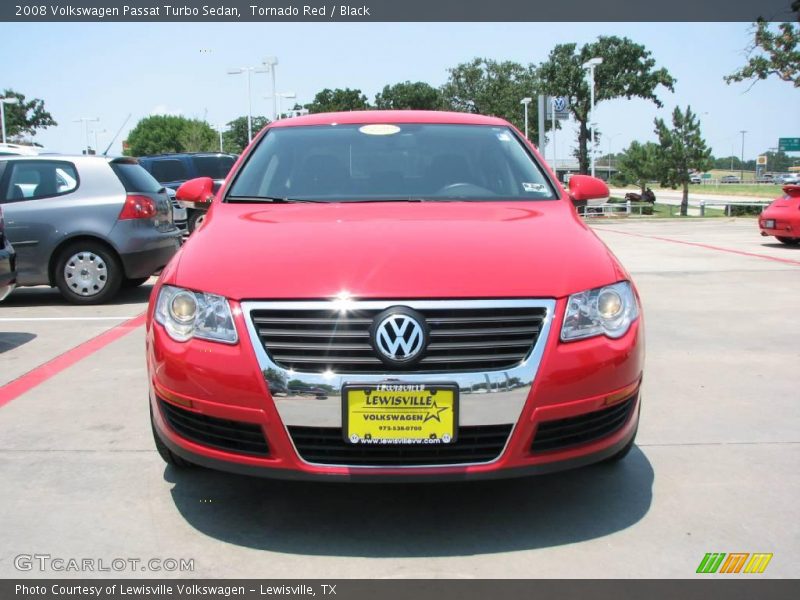 Tornado Red / Black 2008 Volkswagen Passat Turbo Sedan