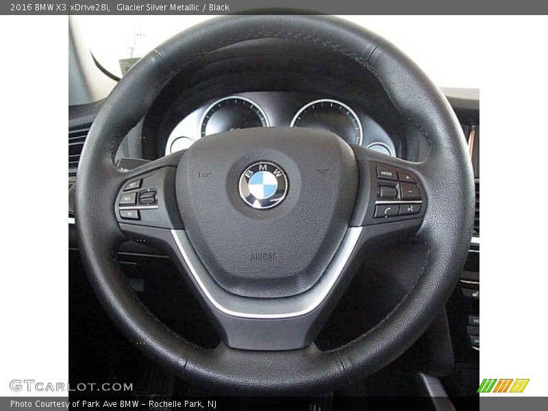 Glacier Silver Metallic / Black 2016 BMW X3 xDrive28i