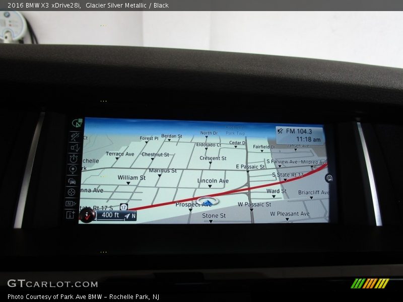 Glacier Silver Metallic / Black 2016 BMW X3 xDrive28i