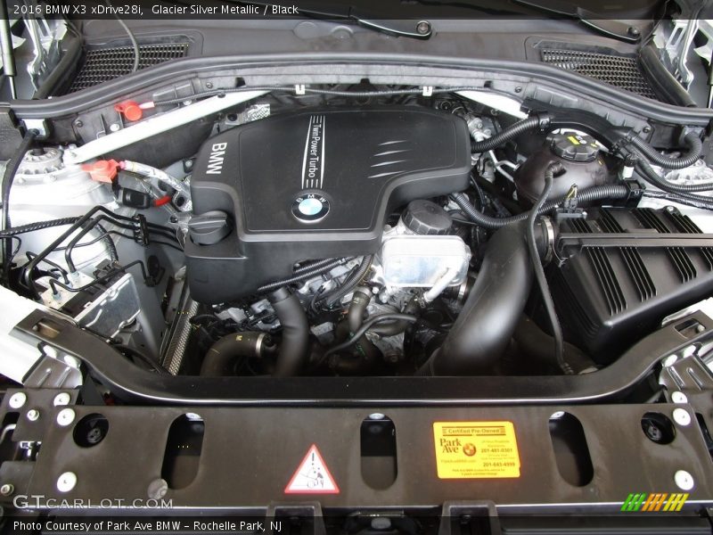 Glacier Silver Metallic / Black 2016 BMW X3 xDrive28i