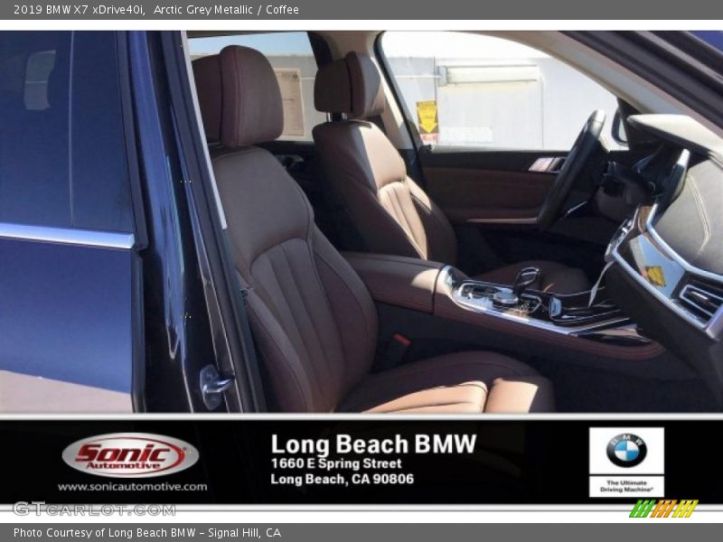 Arctic Grey Metallic / Coffee 2019 BMW X7 xDrive40i