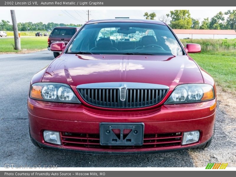 Autumn Red Metallic / Light Graphite 2002 Lincoln LS V8