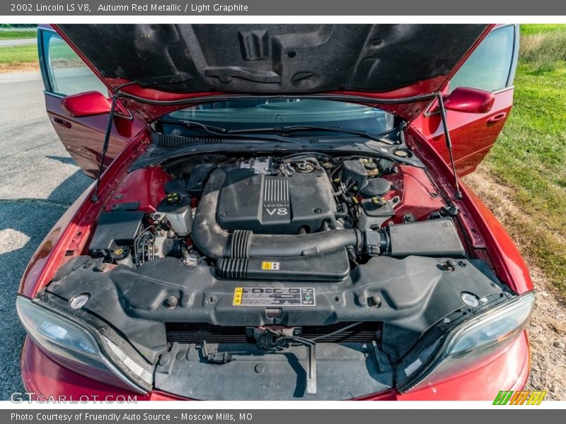 Autumn Red Metallic / Light Graphite 2002 Lincoln LS V8