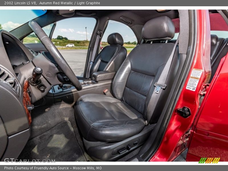 Autumn Red Metallic / Light Graphite 2002 Lincoln LS V8