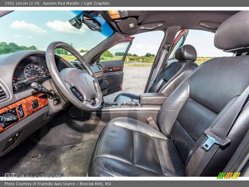 Autumn Red Metallic / Light Graphite 2002 Lincoln LS V8