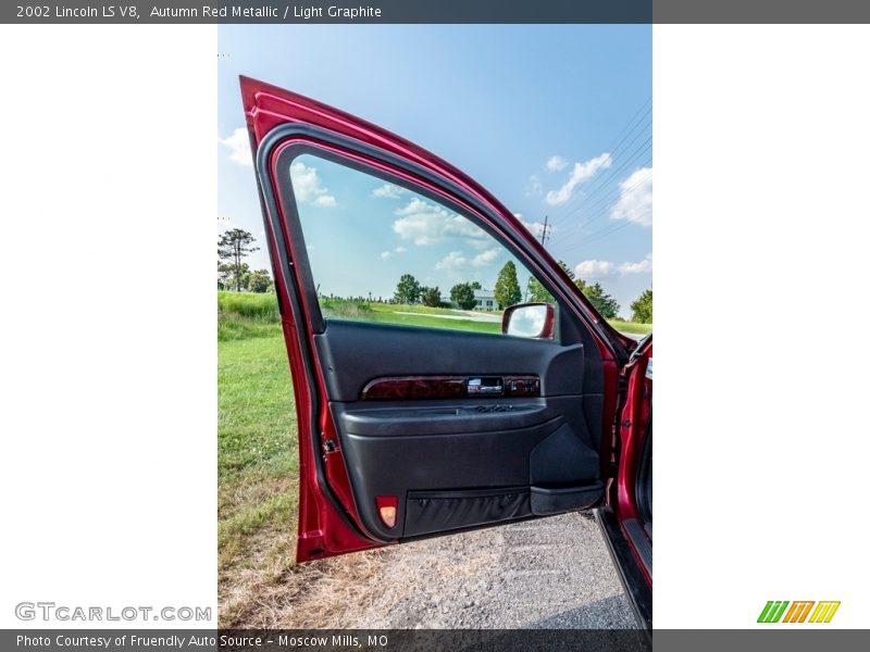 Autumn Red Metallic / Light Graphite 2002 Lincoln LS V8