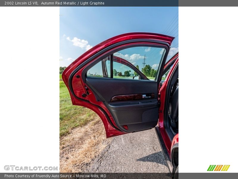 Autumn Red Metallic / Light Graphite 2002 Lincoln LS V8