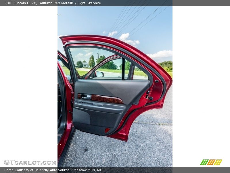 Autumn Red Metallic / Light Graphite 2002 Lincoln LS V8