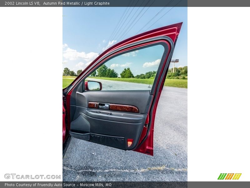Autumn Red Metallic / Light Graphite 2002 Lincoln LS V8