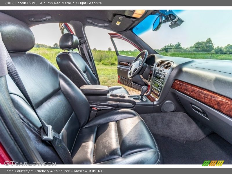Autumn Red Metallic / Light Graphite 2002 Lincoln LS V8