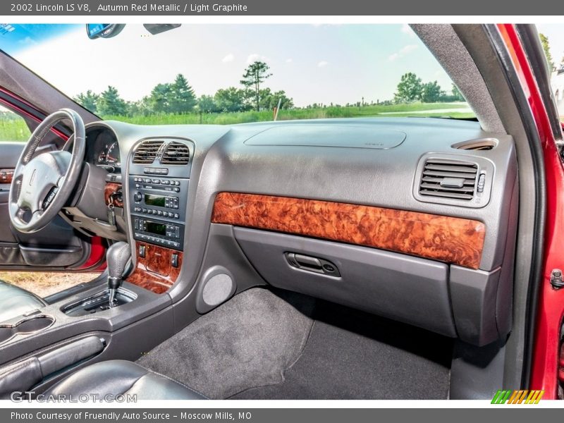Autumn Red Metallic / Light Graphite 2002 Lincoln LS V8
