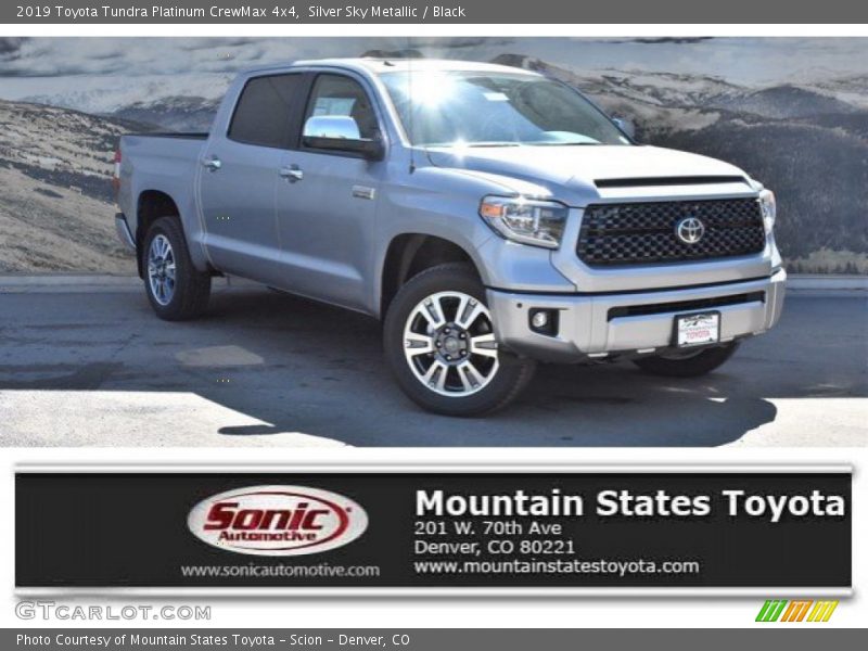 Silver Sky Metallic / Black 2019 Toyota Tundra Platinum CrewMax 4x4