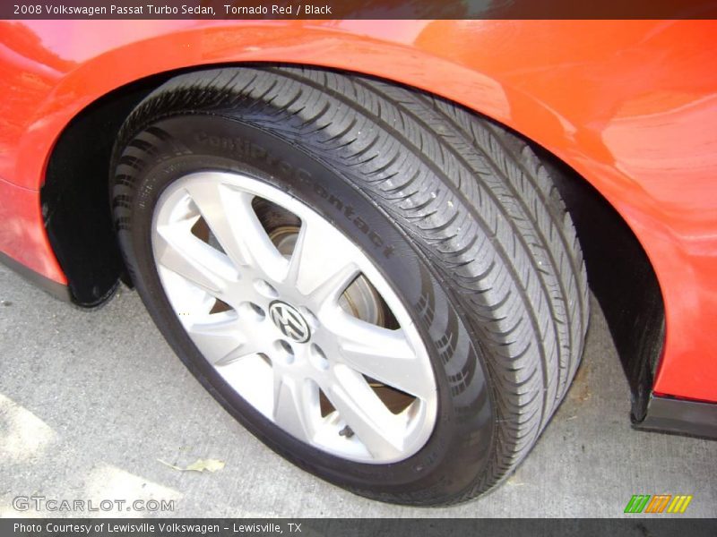 Tornado Red / Black 2008 Volkswagen Passat Turbo Sedan