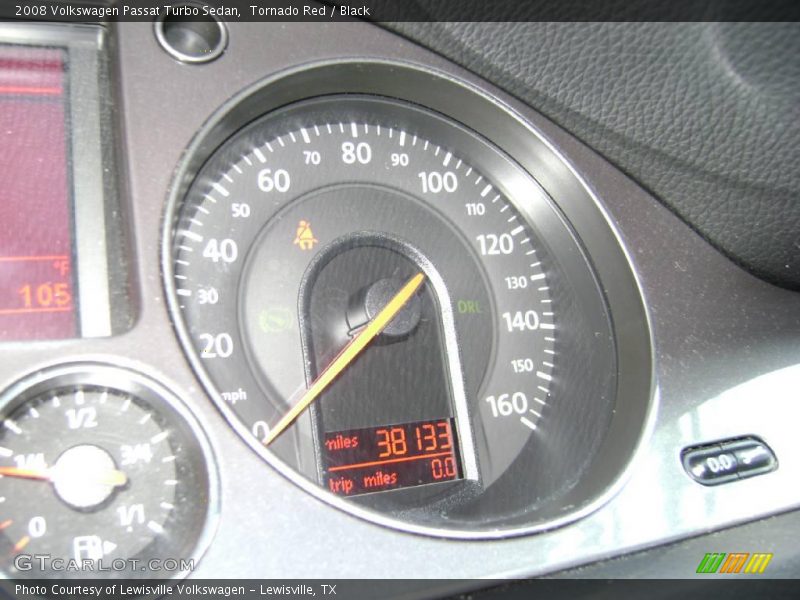 Tornado Red / Black 2008 Volkswagen Passat Turbo Sedan