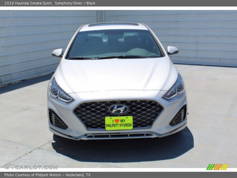 Symphony Silver / Black 2019 Hyundai Sonata Sport