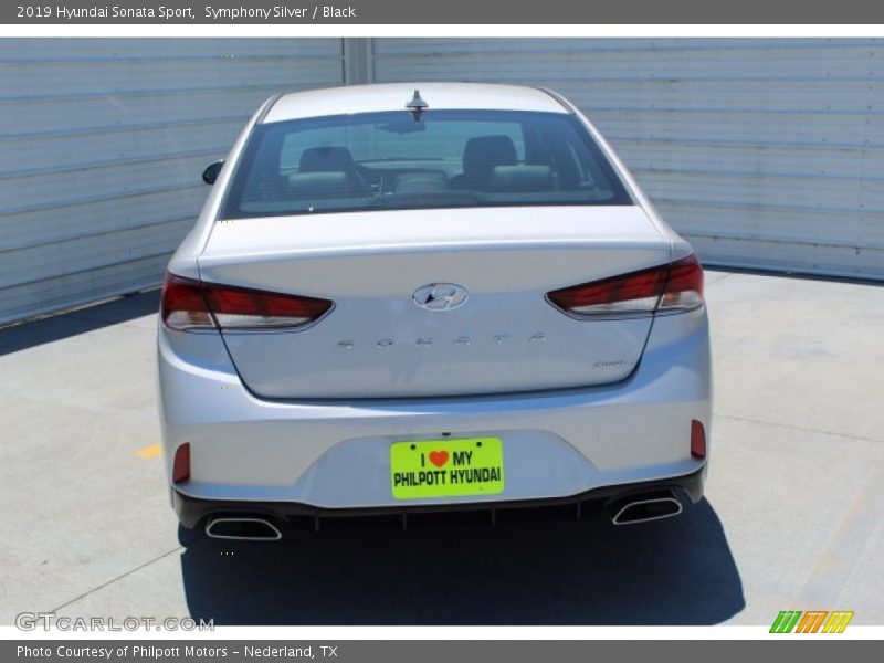 Symphony Silver / Black 2019 Hyundai Sonata Sport