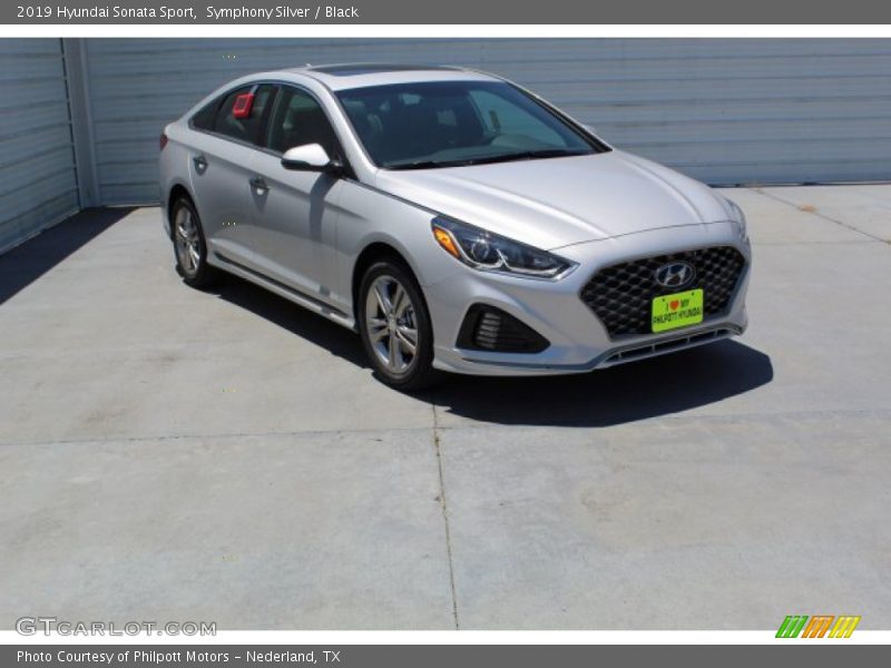 Symphony Silver / Black 2019 Hyundai Sonata Sport