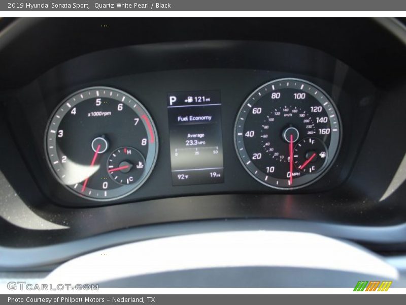 Quartz White Pearl / Black 2019 Hyundai Sonata Sport