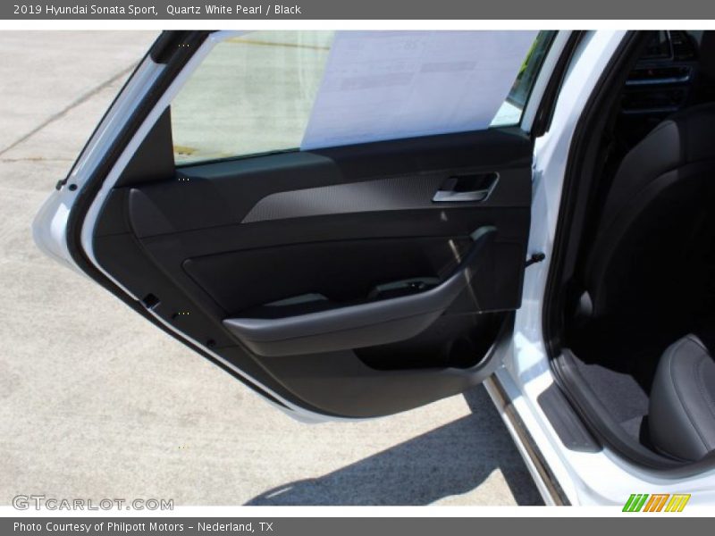 Quartz White Pearl / Black 2019 Hyundai Sonata Sport