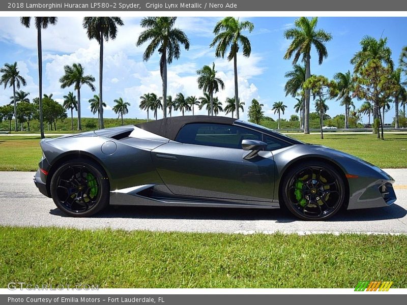  2018 Huracan LP580-2 Spyder Grigio Lynx Metallic