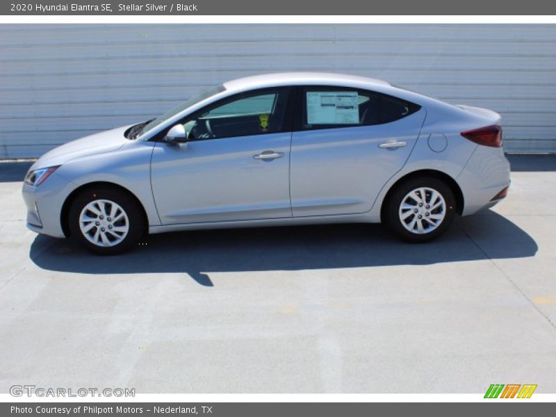 Stellar Silver / Black 2020 Hyundai Elantra SE