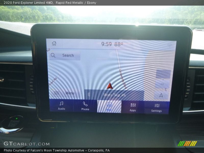 Rapid Red Metallic / Ebony 2020 Ford Explorer Limited 4WD