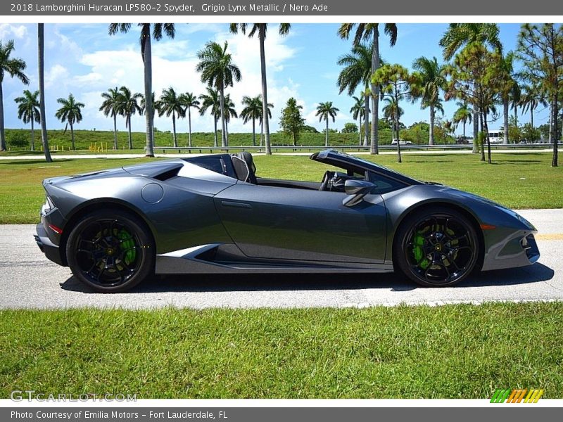  2018 Huracan LP580-2 Spyder Grigio Lynx Metallic